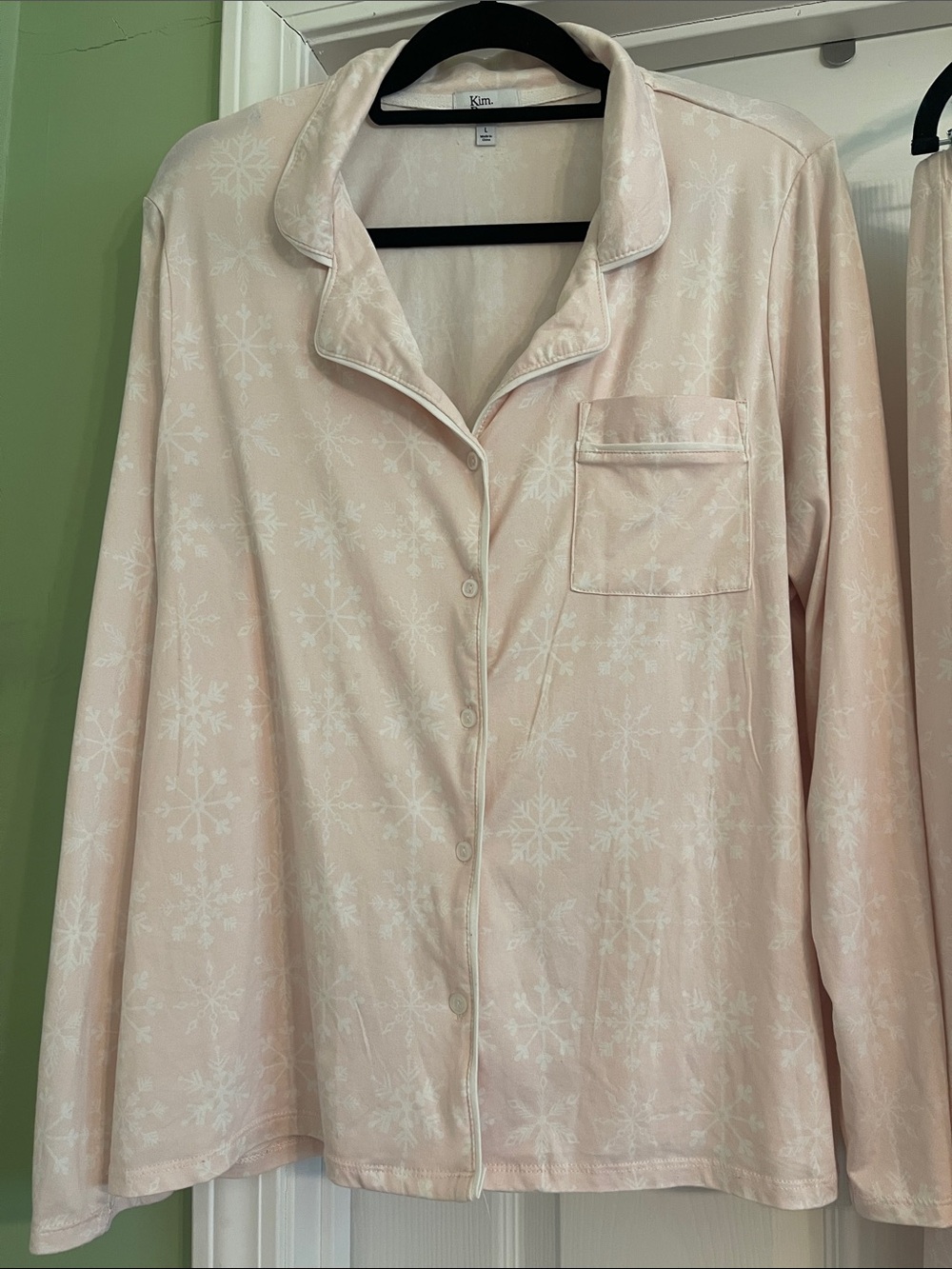 KIM ROGERS Snowflake Pajama Set-size Large - Picture 2 of 7